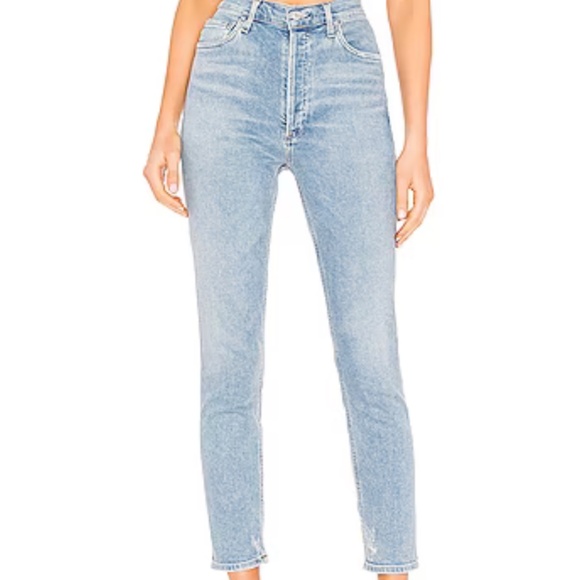 AGOLDE Jeans 25 Nico High Rise Slim Fit Pants Womens Cliffside - Picture 12 of 14